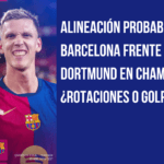 El Barça llega con una cómoda ventaja de 4-0 ante el Dortmund y Flick podría introducir novedades en el once. Dani Olmo regresa a la convocatoria y Balde es baja por lesión.